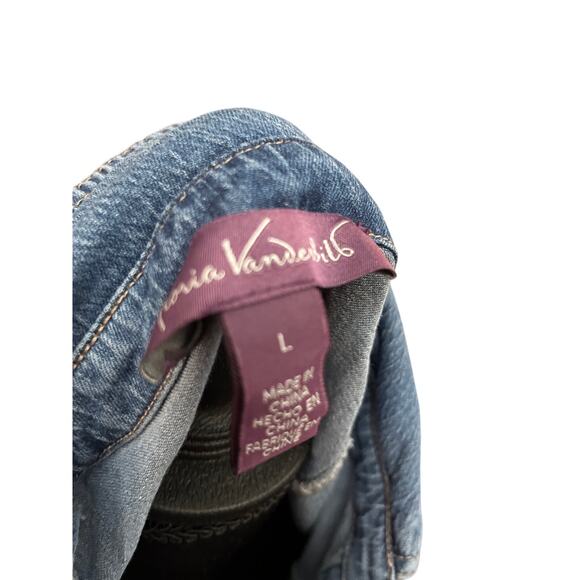 Gloria Vanderbilt Denim Shirt (Size L) - Picture 8 of 8